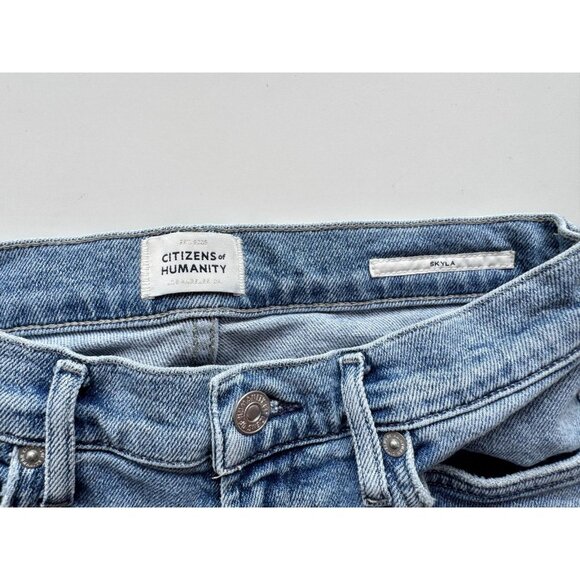CITIZENS OF HUMANITY Skyla Julep Mid Rise Cropped Cigarette Jeans, Size 26 - Picture 13 of 16